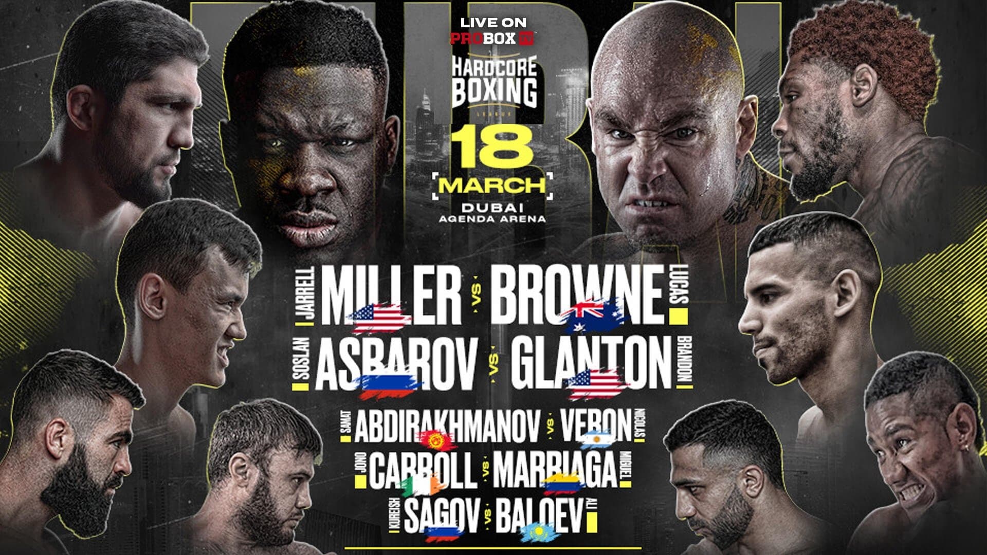 Achtergrond voor Jarrell Miller vs. Lucas Browne