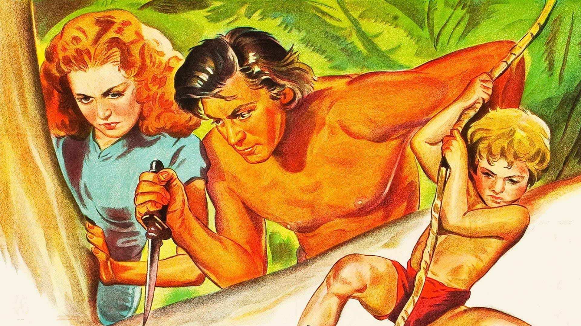 Backdrop for Tarzan Finds a Son!