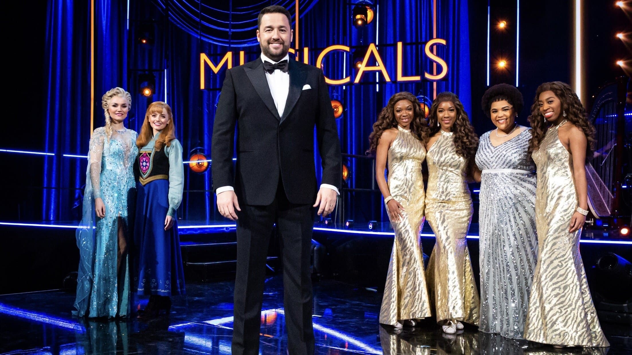 Backdrop for Big Night of Musicals 2022 by the National Lottery