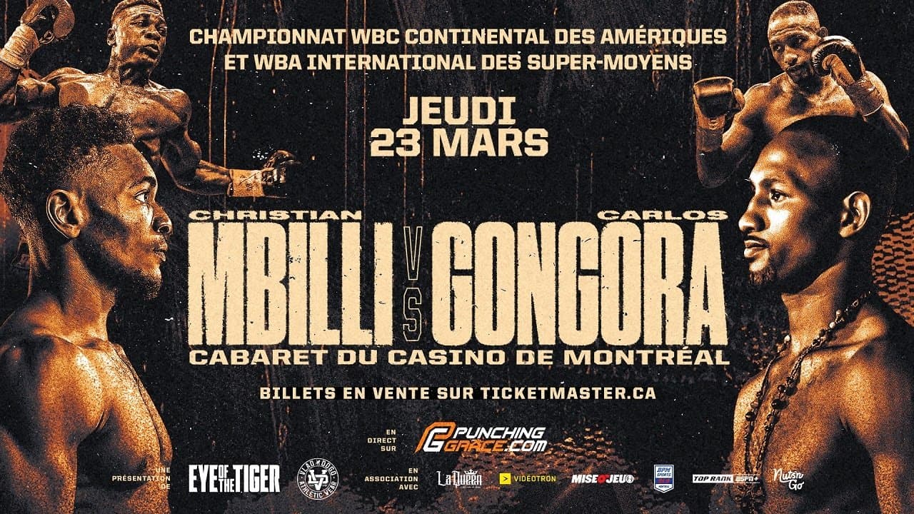 Backdrop for Christian Mbilli vs. Carlos Gongora