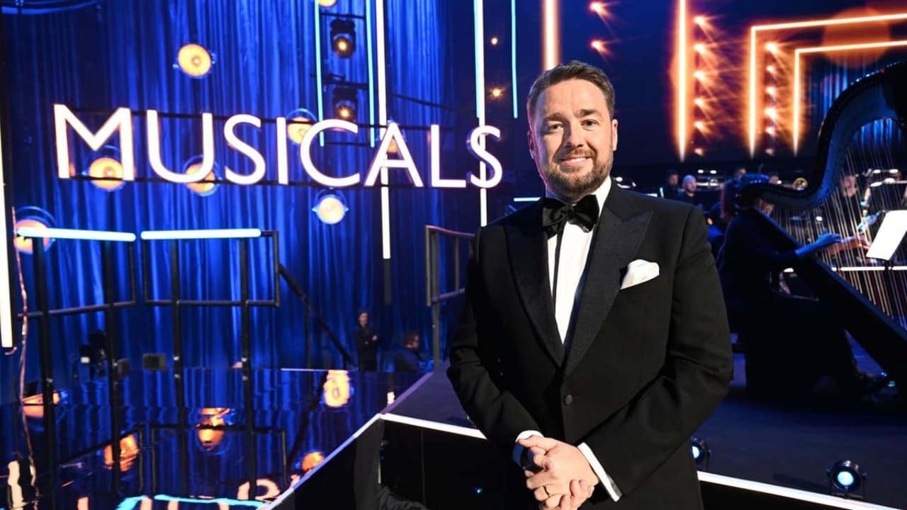 Backdrop for Big Night of Musicals 2023 by the National Lottery