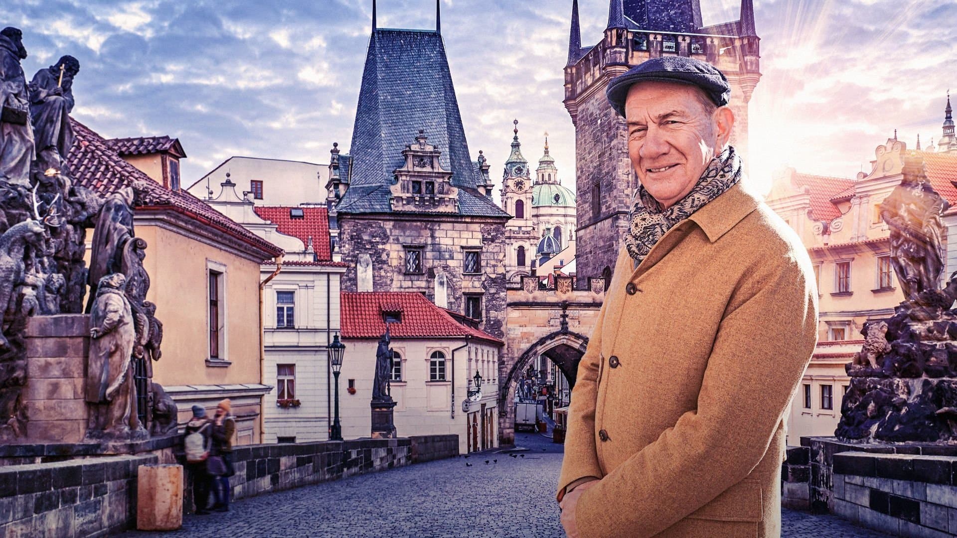 Backdrop for Prague with Michael Portillo