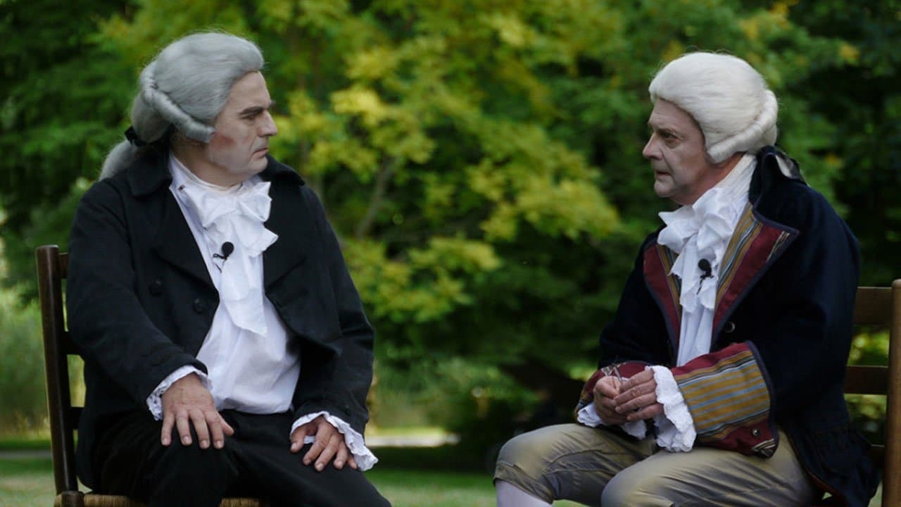 Achtergrond voor La Rencontre - Danton, Marat, Robespierre