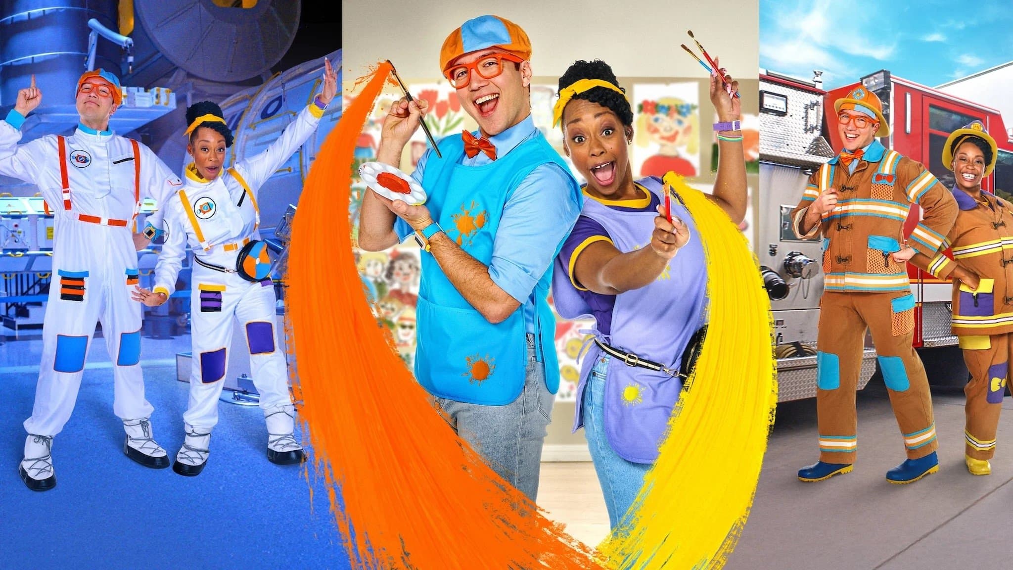 Backdrop for Blippi's Job Show