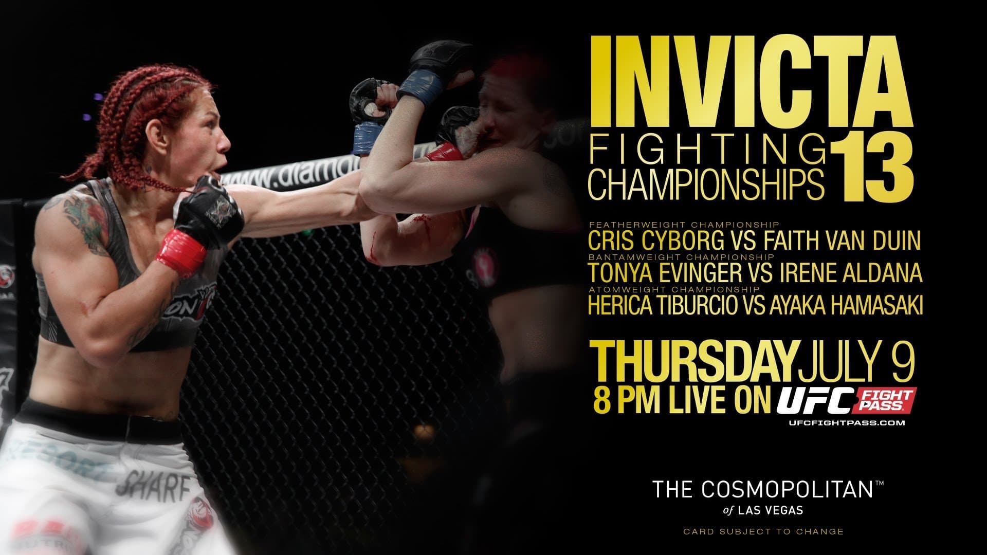 Achtergrond voor Invicta FC 13: Cyborg vs. Van Duin