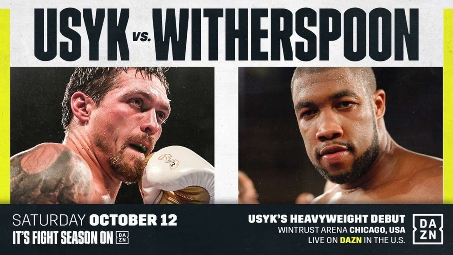 Backdrop for Oleksandr Usyk vs Chazz Witherspoon
