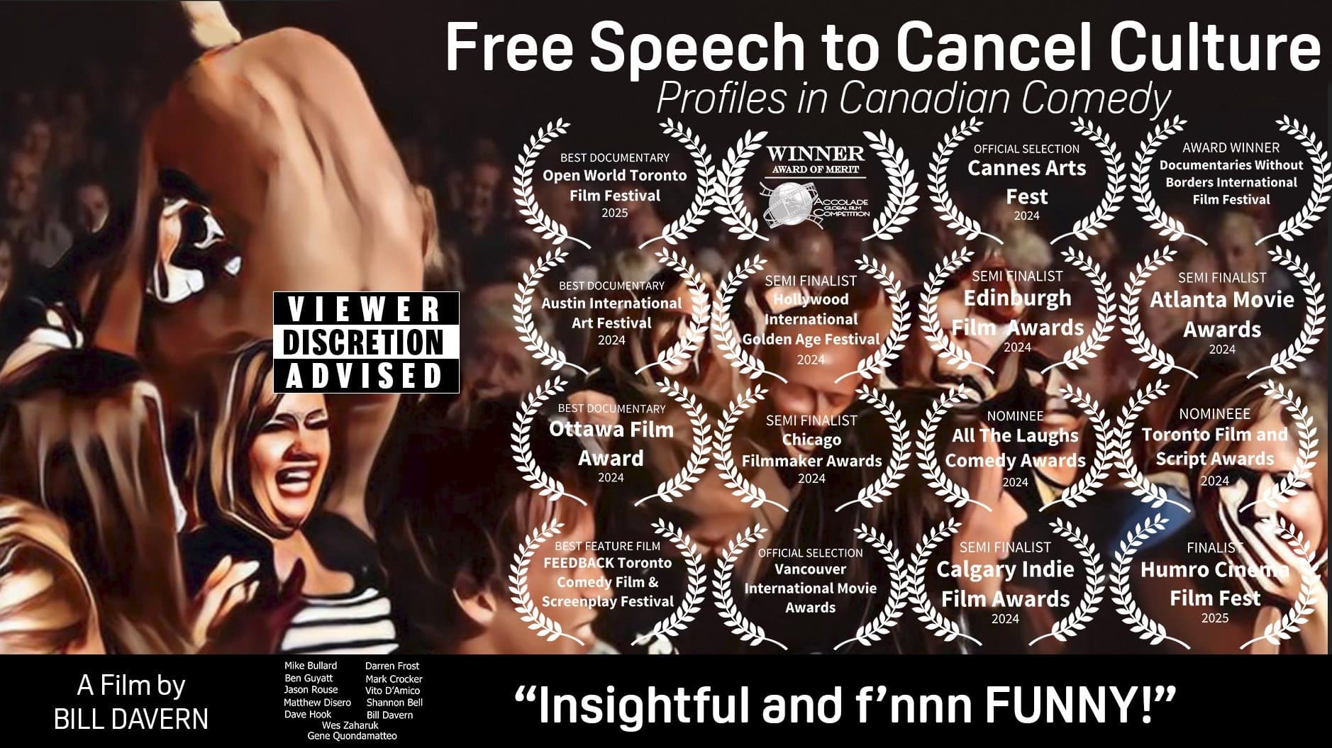 Backdrop for Free Speech to Cancel Culture: Profiles in Canadian Comedy