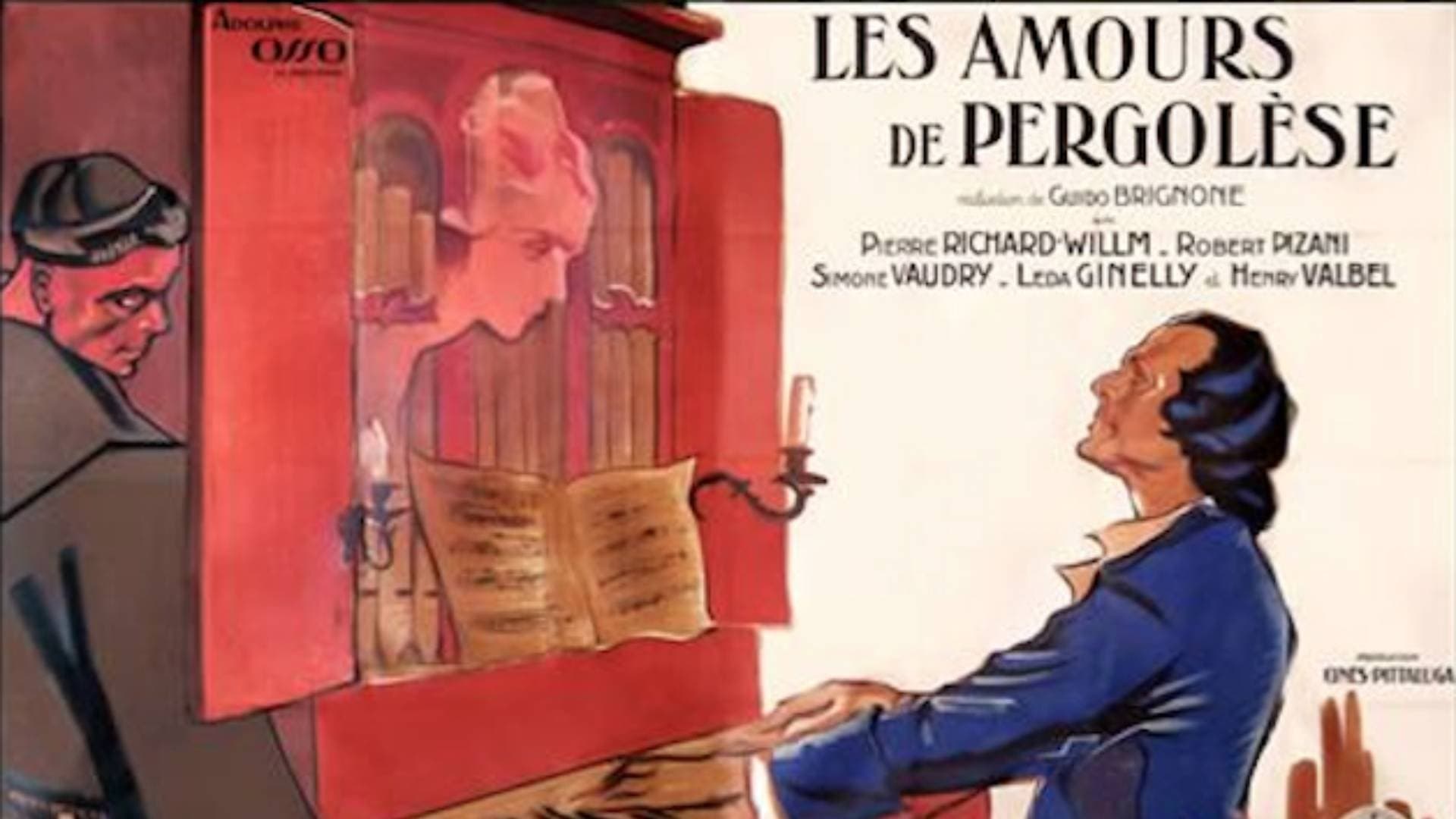 Backdrop for Les Amours de Pergolese
