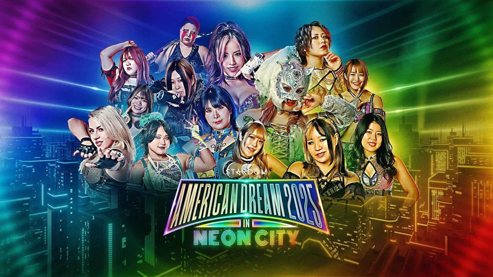 Backdrop for 『STARDOM American Dream 2025 in Neon City』
