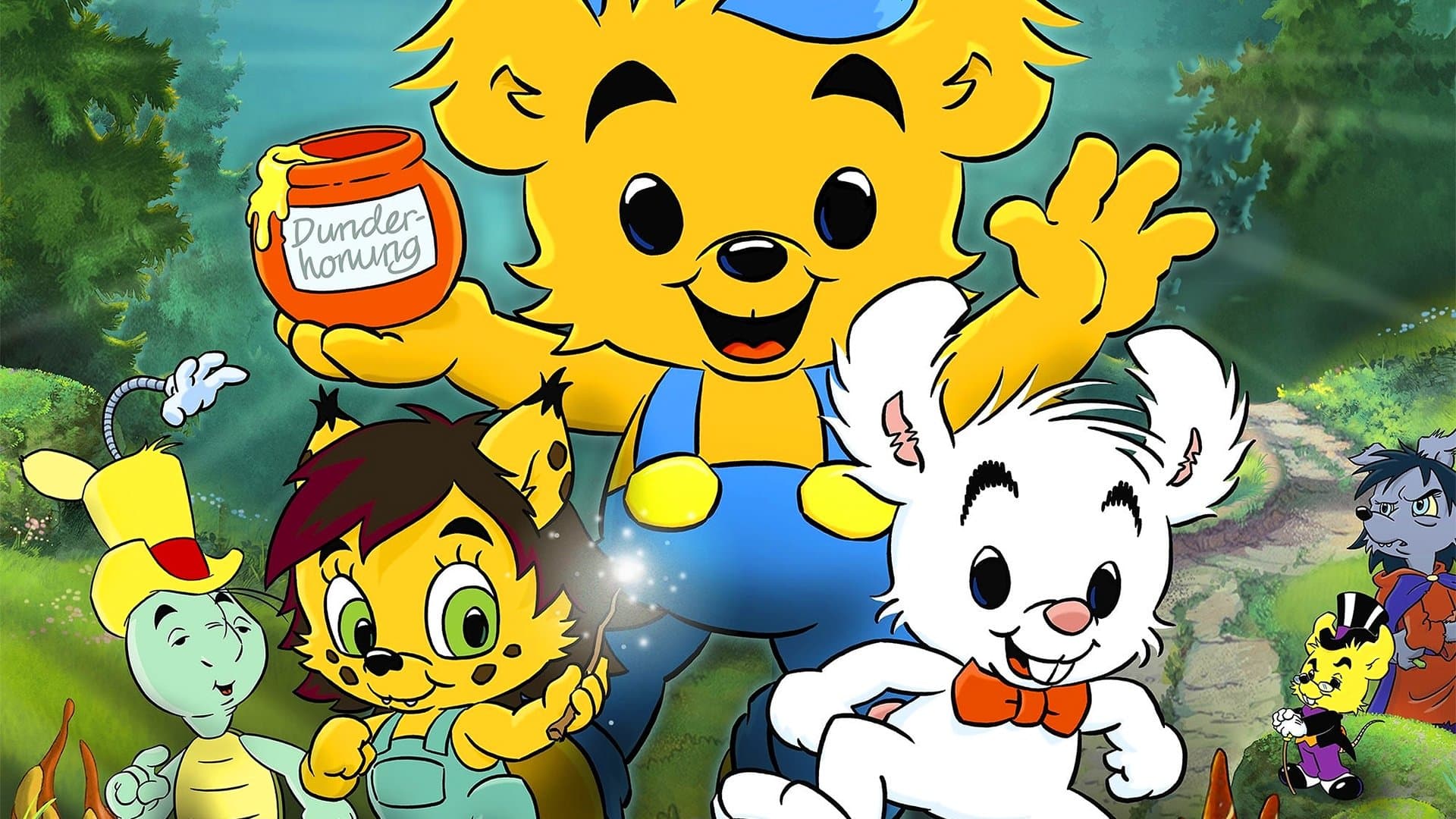 Backdrop for Bamse och häxans dotter