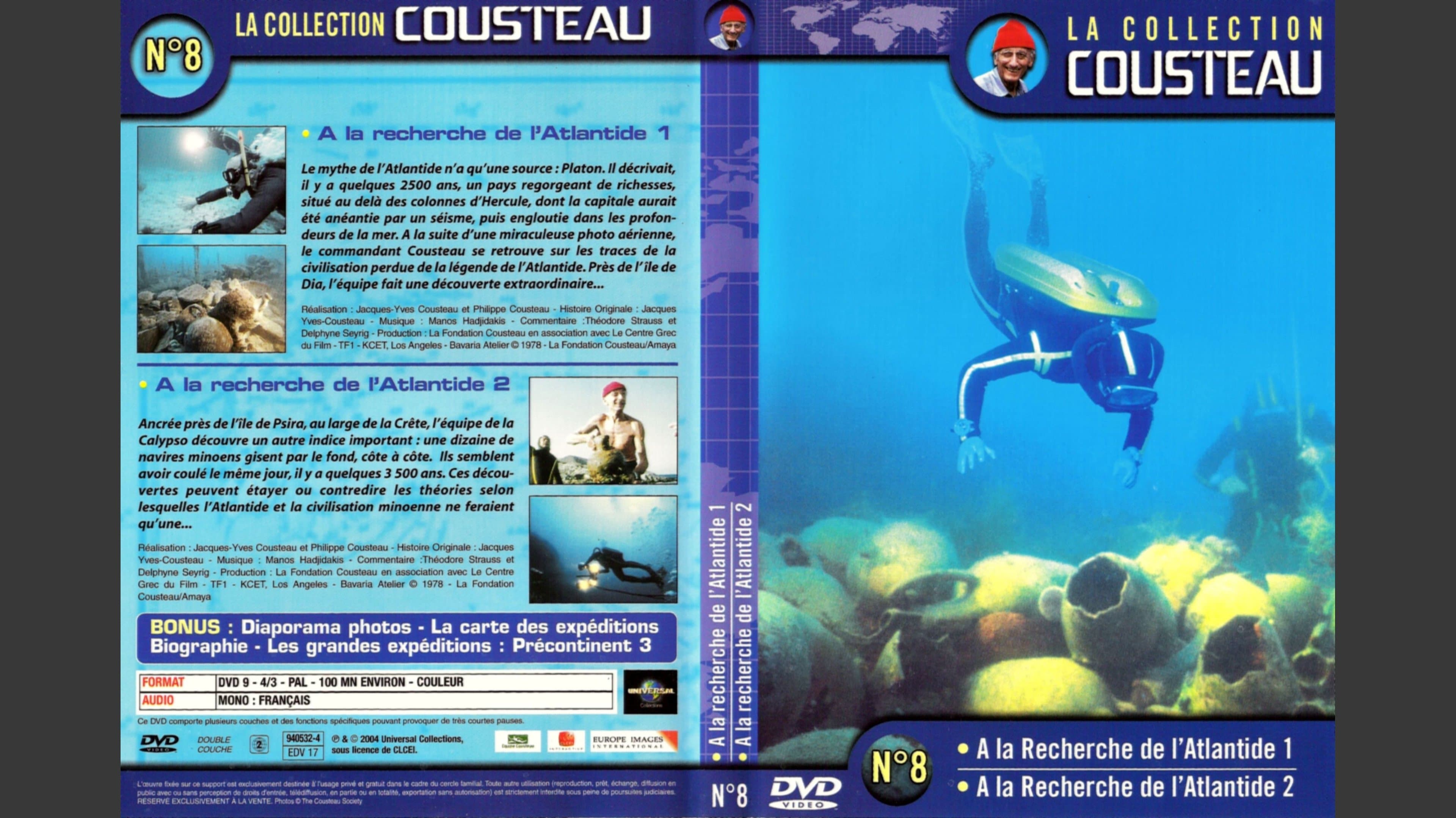 Backdrop for La collection Cousteau N°8 | À la recherche de l'Atlantide (1re partie) | À la recherche de l'Atlantide (2ème partie)