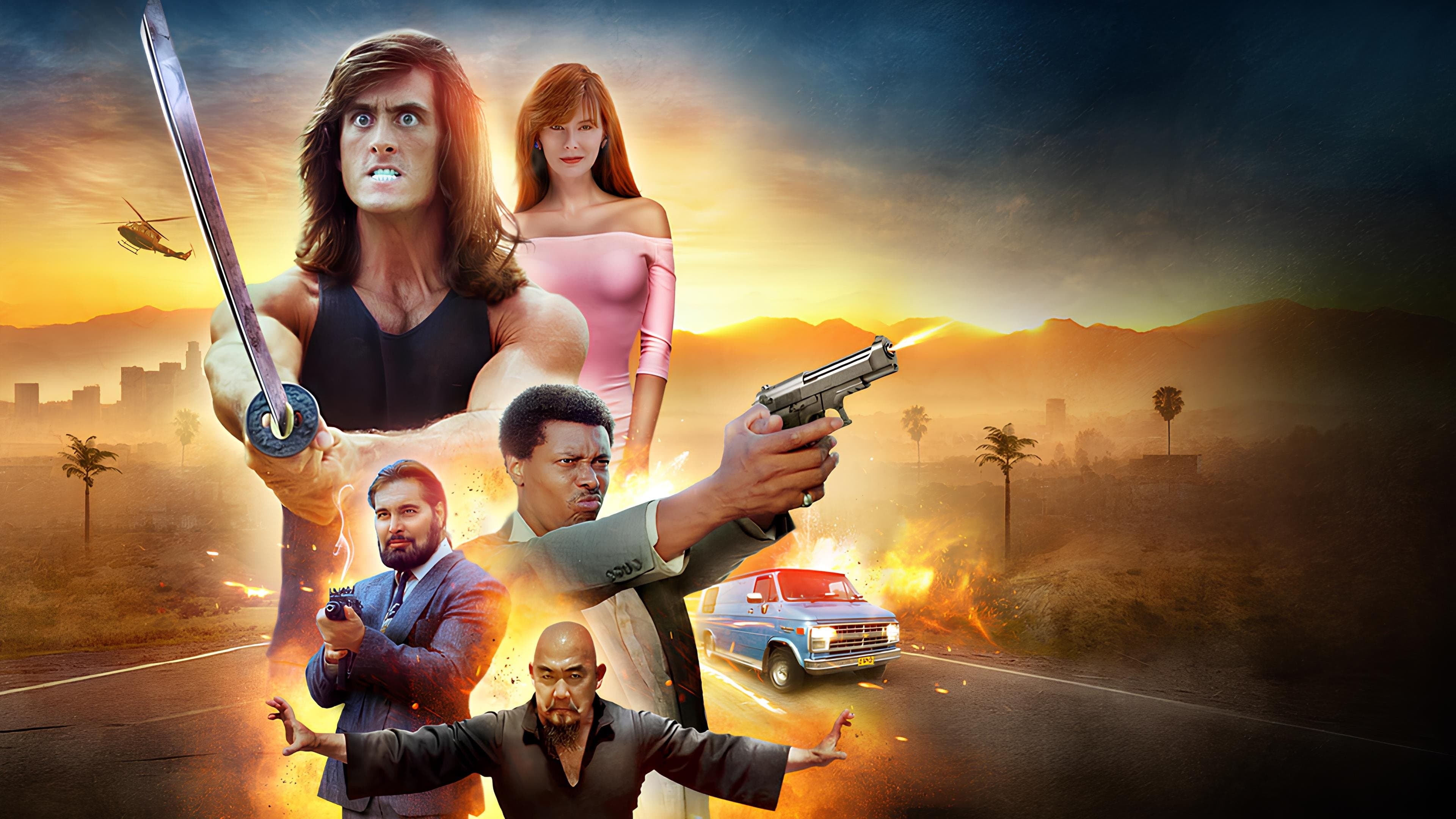 Backdrop for Samurai Cop