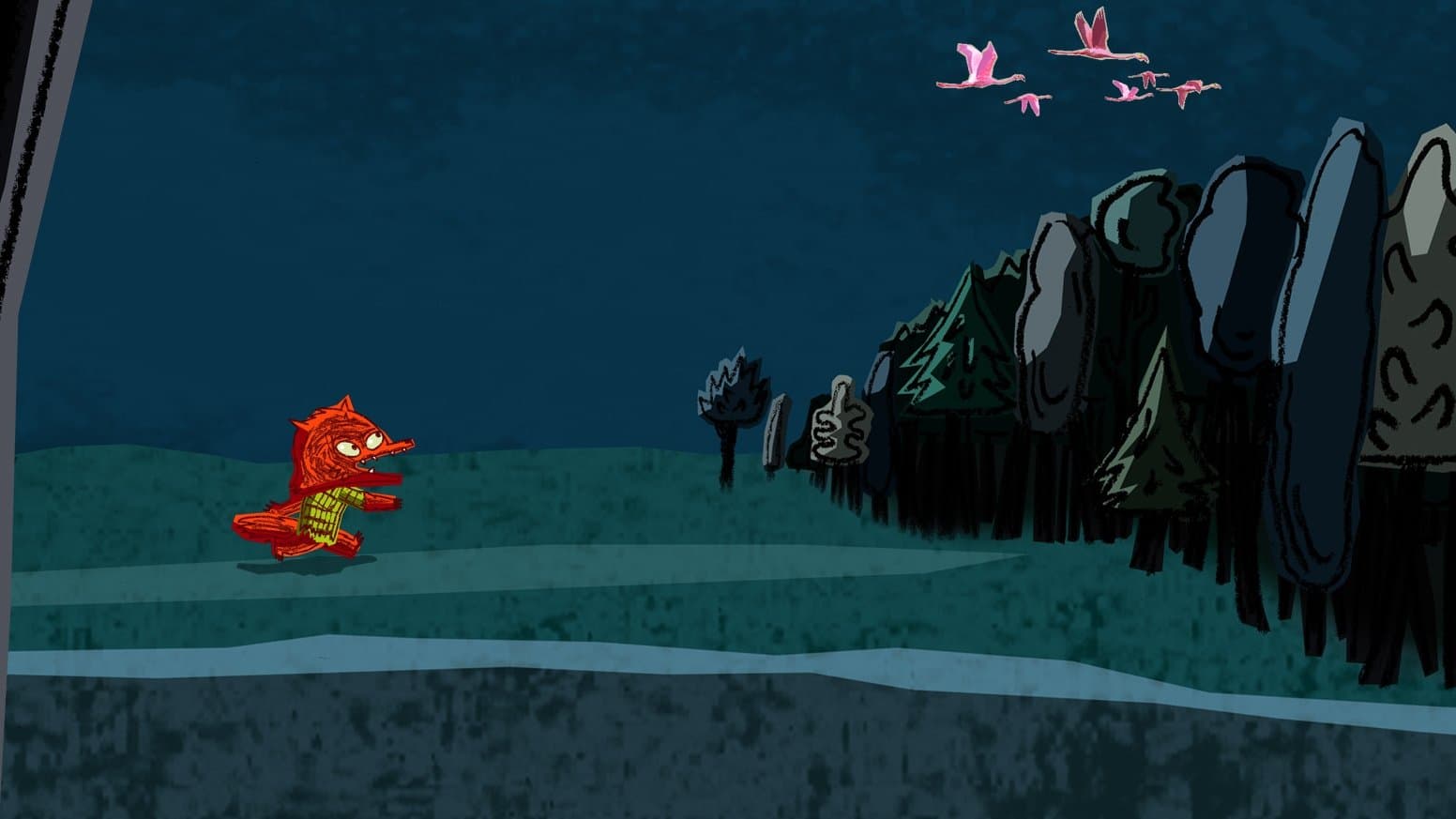 Backdrop for Le loup à poil