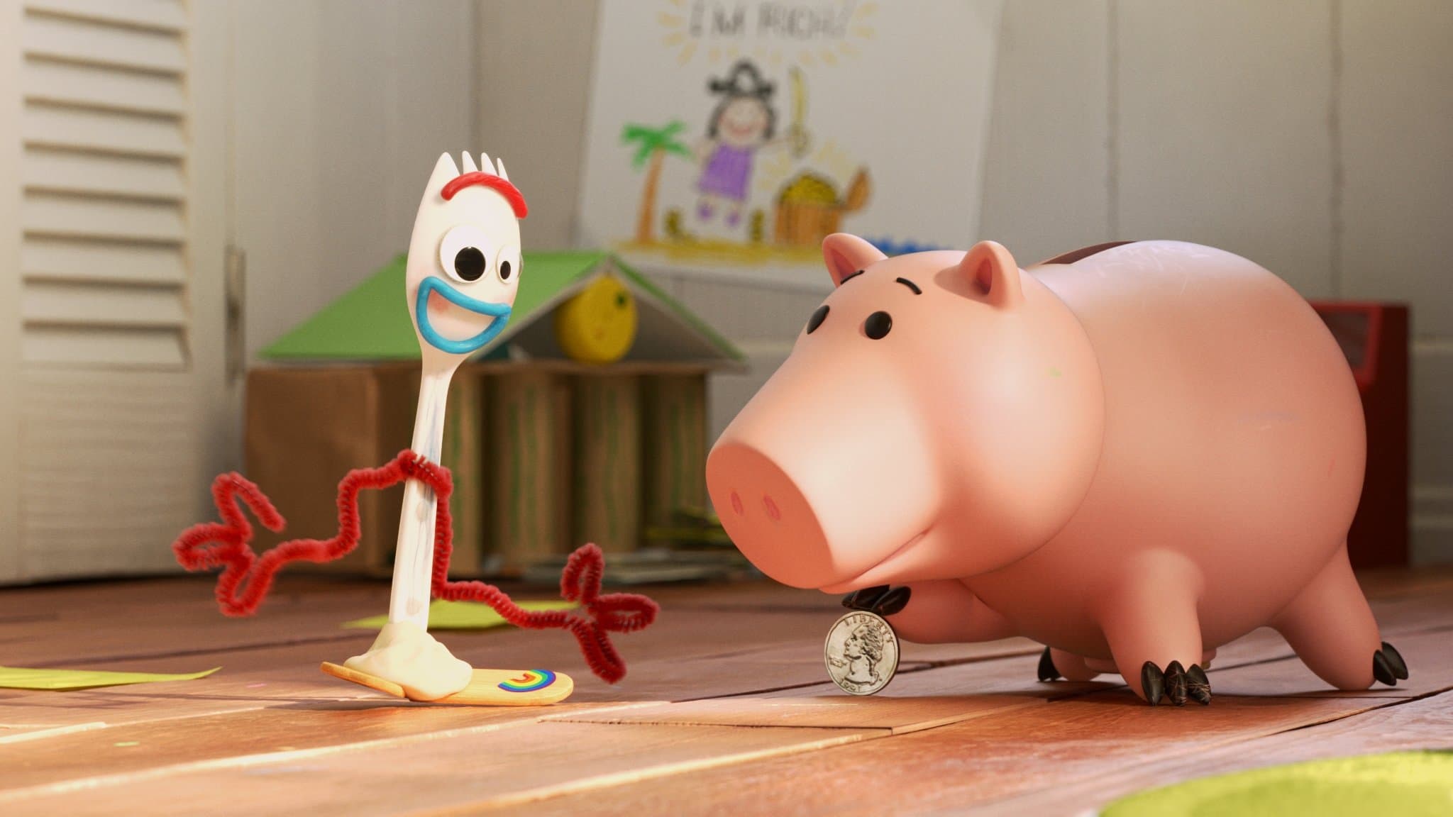 Backdrop for Forky Asks a Question: What Is Money?